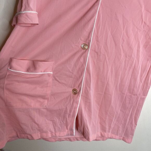 Aristocraft Vintage *Flaws* Pink Nylon Pajama Top Size Small - Picture 6 of 13